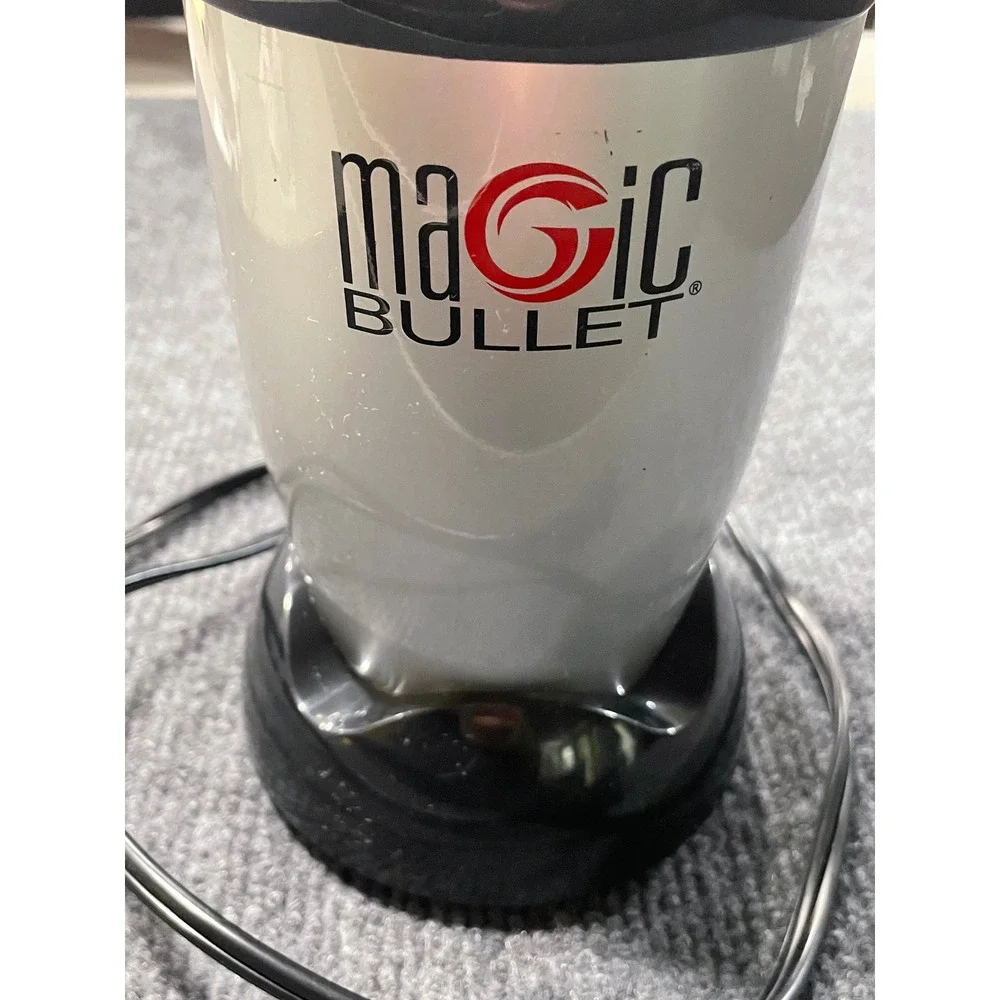 Magic Bullet MB1001 Personal Blender Replacement Motor Base Silver Black 250W